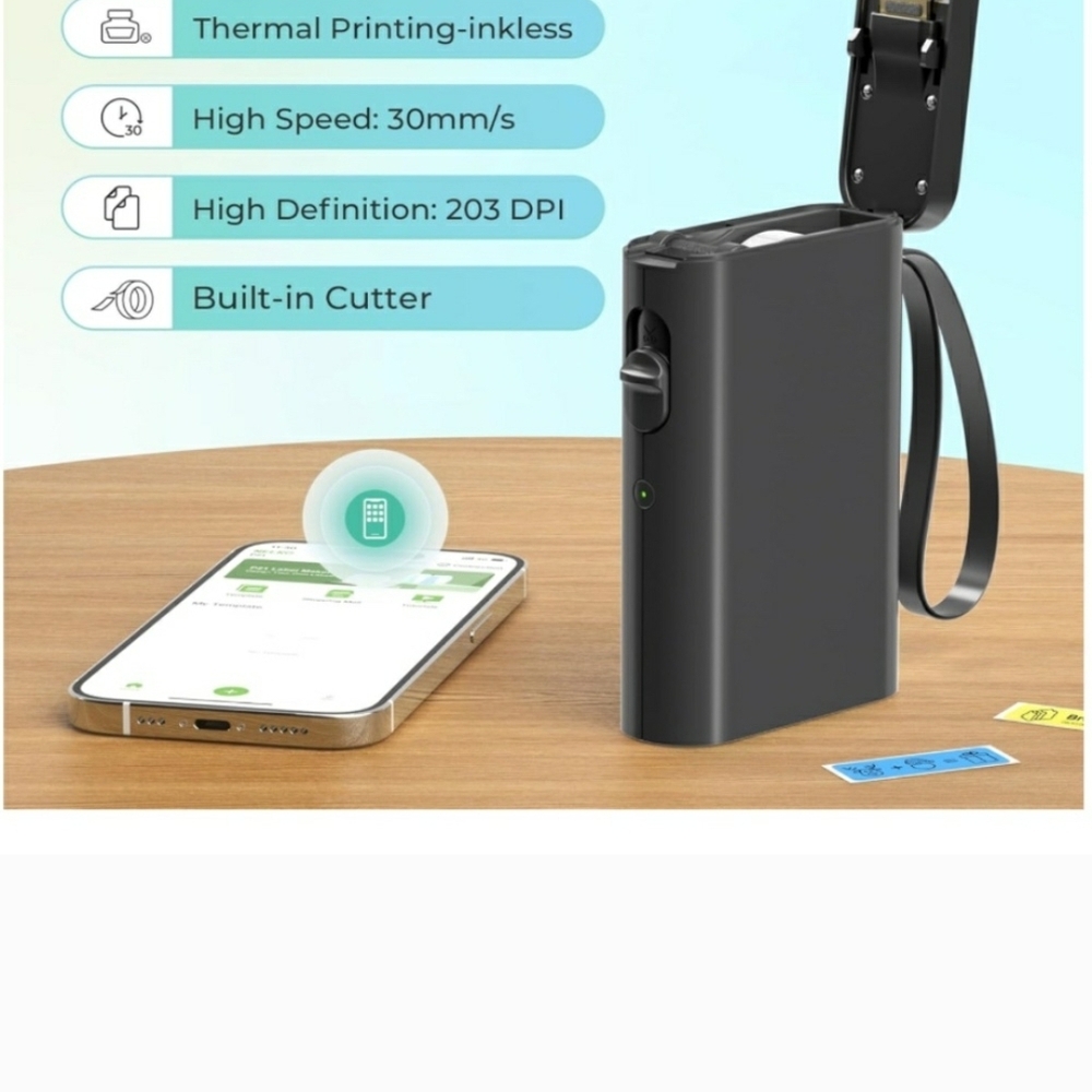 THERMALPAL Pro Thermal Label Printer Bluetooth Wireless Mini Labels